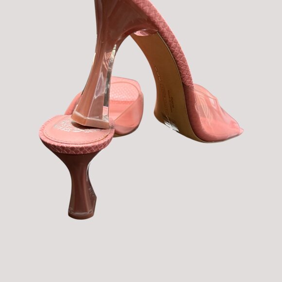 Vince Camuto Women's Rendivi Lucite Dress Sandal Heeled Pink Amethyst SIZE 8 1/2 - Picture 8 of 11